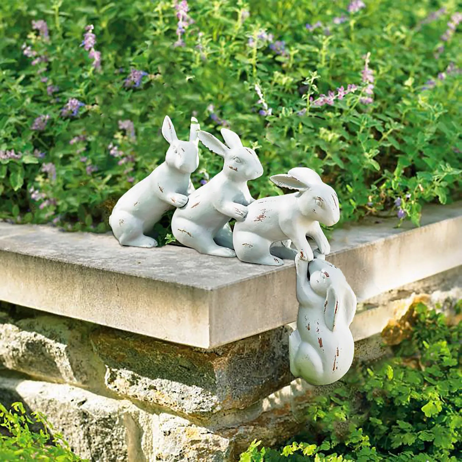 

Saved By A Hare Sculpture Bunny Decor Sculpture Party Decor Gift Statue Park Fairy Garden Decoration Outdoor Bordure De Jardin