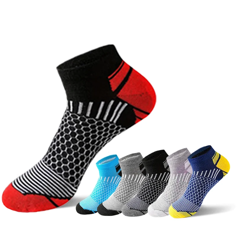 Men\'s Cushioned Low Cut Athletic Ankle Socks For Running Hiking Cycling Spring And Summer Autumn Sports Casual Sokken Men Gifts