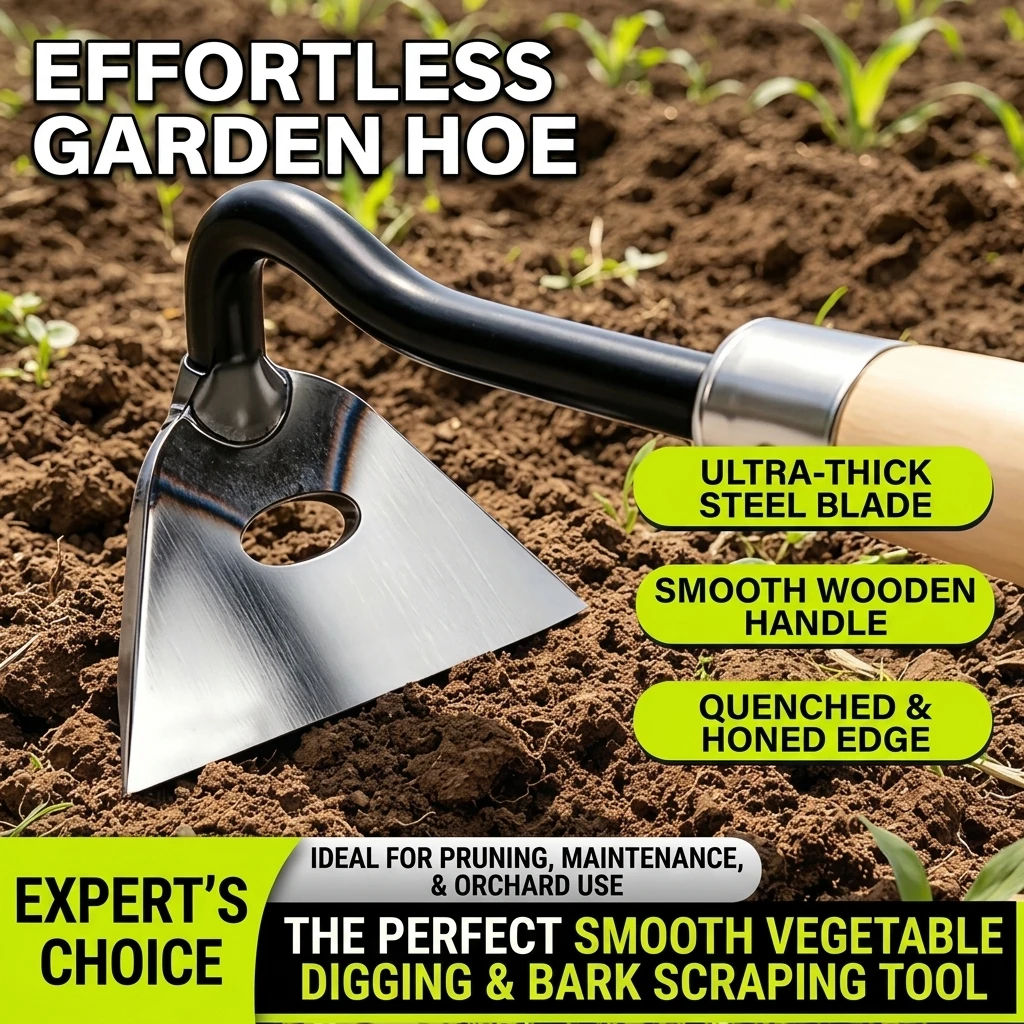 YGTITAN Heavy Duty Manganese Steel Bark Peeler, 2-in-1 Garden Tool for Tree Bark Scraping & Fruit Tree Grafting