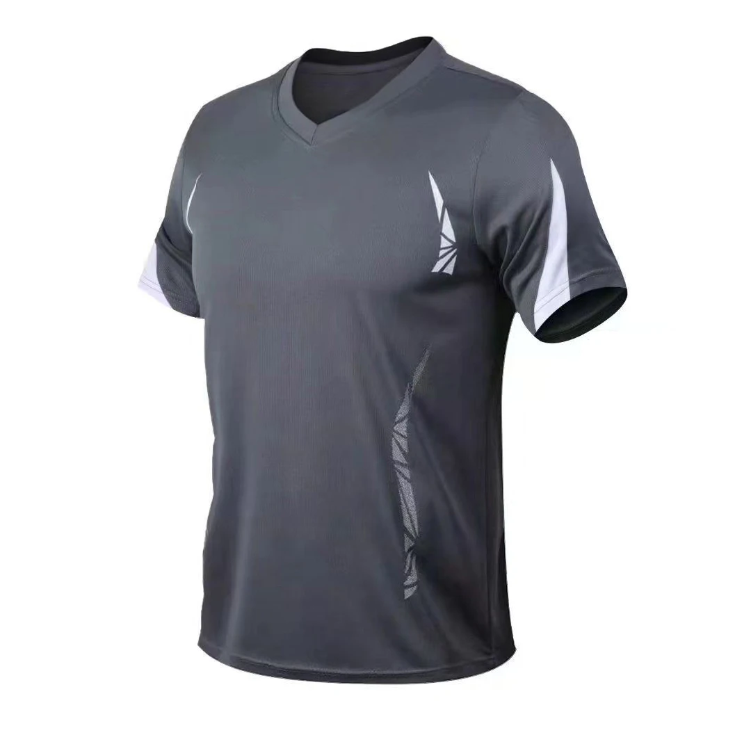 2025 Men's Summer New Trendy Top Quick drying Fitness Jogger Running Sports Casual T-shirt Men's Clothing