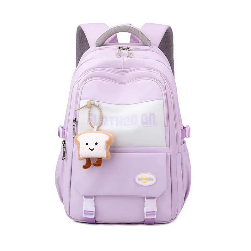

Japanese girls' backpack With pendant College student backpack Waterproof school bag for grades 3-6 Double Shoulder Bag stitch
