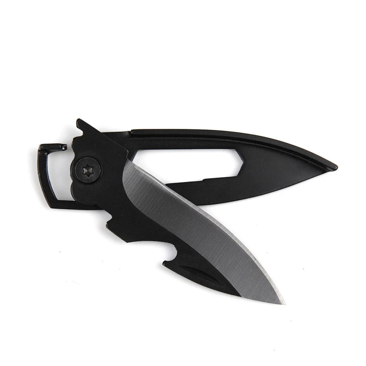 Cuchillo plegable de bolsillo de acero inoxidable 420 para acampar al aire libre, cuchillo de fruta EDC, Mini herramientas de mano pequeñas, abrebotellas, llavero