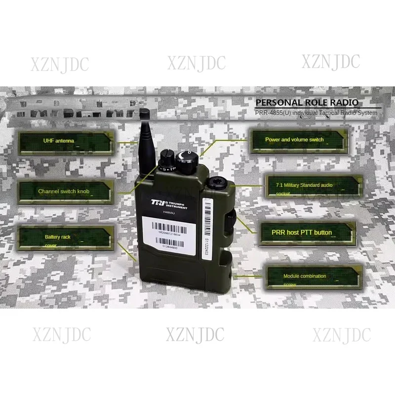 PRR H4855U (S) Military Standard Four Section Interface, Single Pass British PRC343 Tactical Radio Interphone