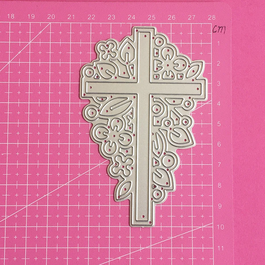 Christian Catholic Cross Album Scrapbooking Cutting Dies Yiwu stock clearance DIY Paper gift Card Making metal craft