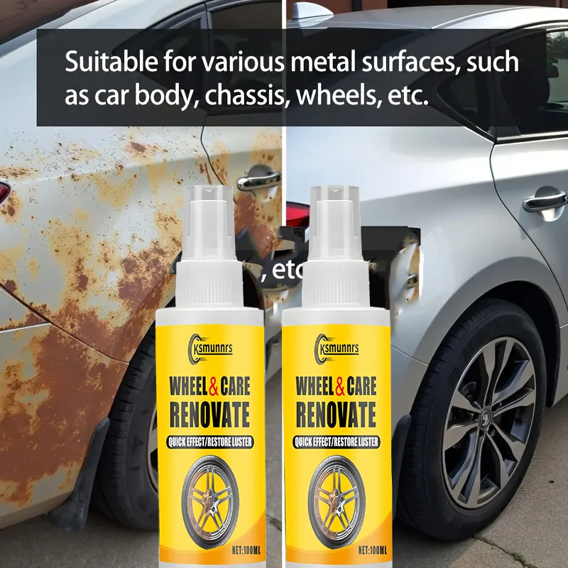 100ml Rust Stain Remover - Rust Dissolver Spray, Rust Treatment, Auto Metal Cleaner And Conditioner - Removes Rust Back to Bare