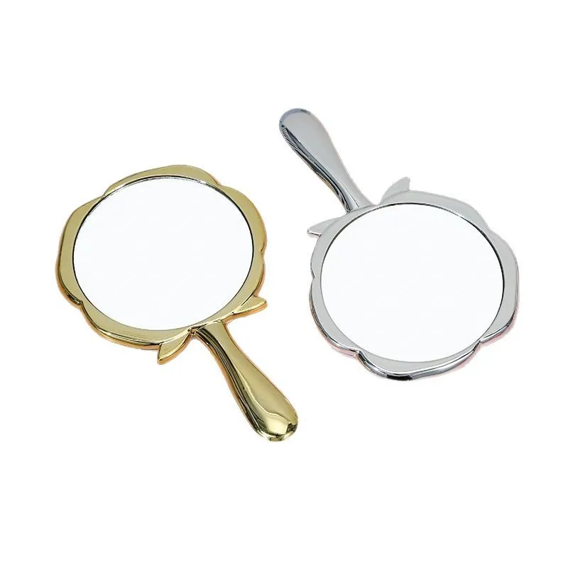 Mini draagbare draagbare make-upspiegel met rozenontwerp Duurzame compacte make-upspiegel voor dames Meisjes Reiscadeau Portemonnee Decor