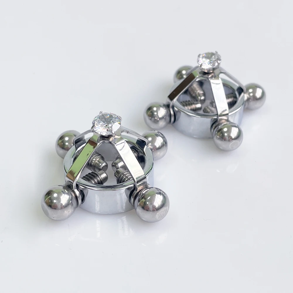 BDSM مشابك الحلمة المعدنية للأظافر، تصحيح الحلمة، تحفيز مغازل، ألعاب الجنس الكبار #2