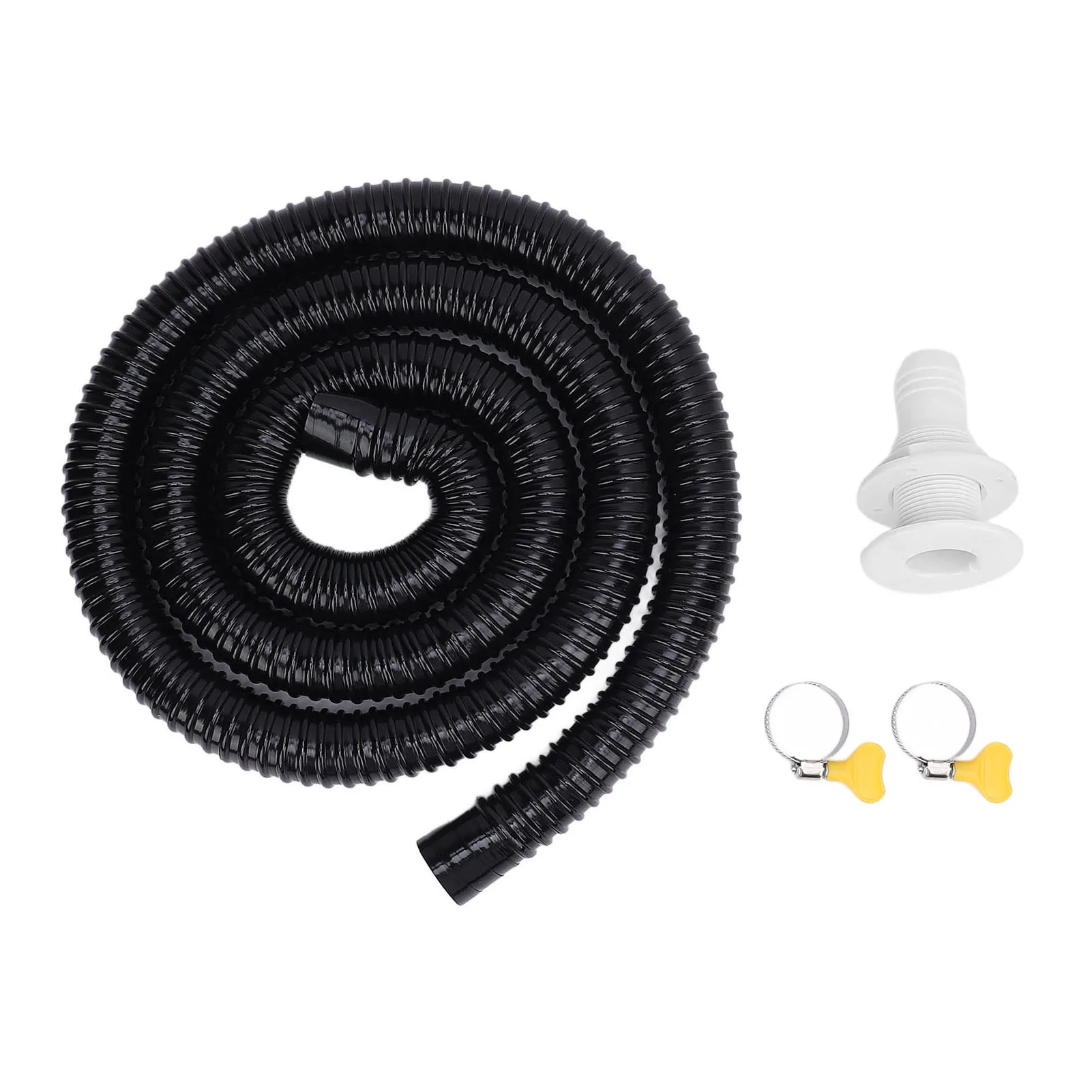 

1100GPH Bilge Pump Installation Kit OEM 1.14in Dia 6.56ft Hose with 2 Clamps Check Valve for Yacht Boat Part