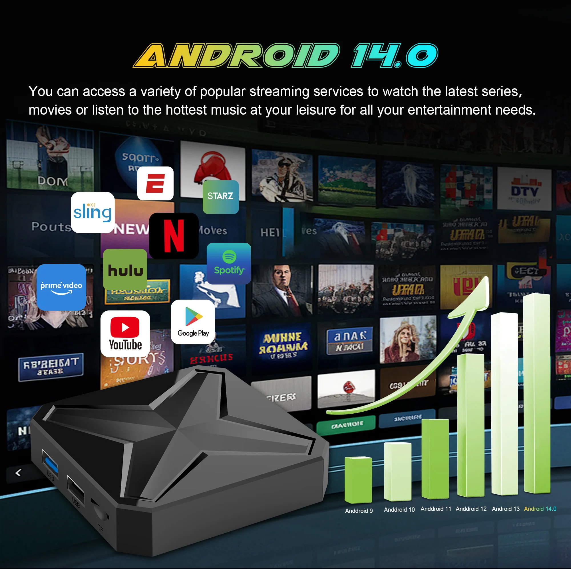 2025 Mortal Q1 MINI+ Android Box TV Dual UI interface Android 14.0 RK3518 8K Wifi 6 Google Assistant Netflix Smart TV Box