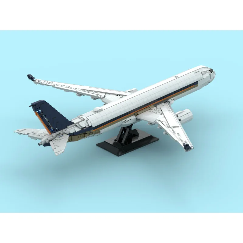 MOC-240043 New City Classic Airliner-Bausteinmodell, 2676 Teile, Geburtstags- und Weihnachtsspielzeuggeschenk für Jungen und Kinder