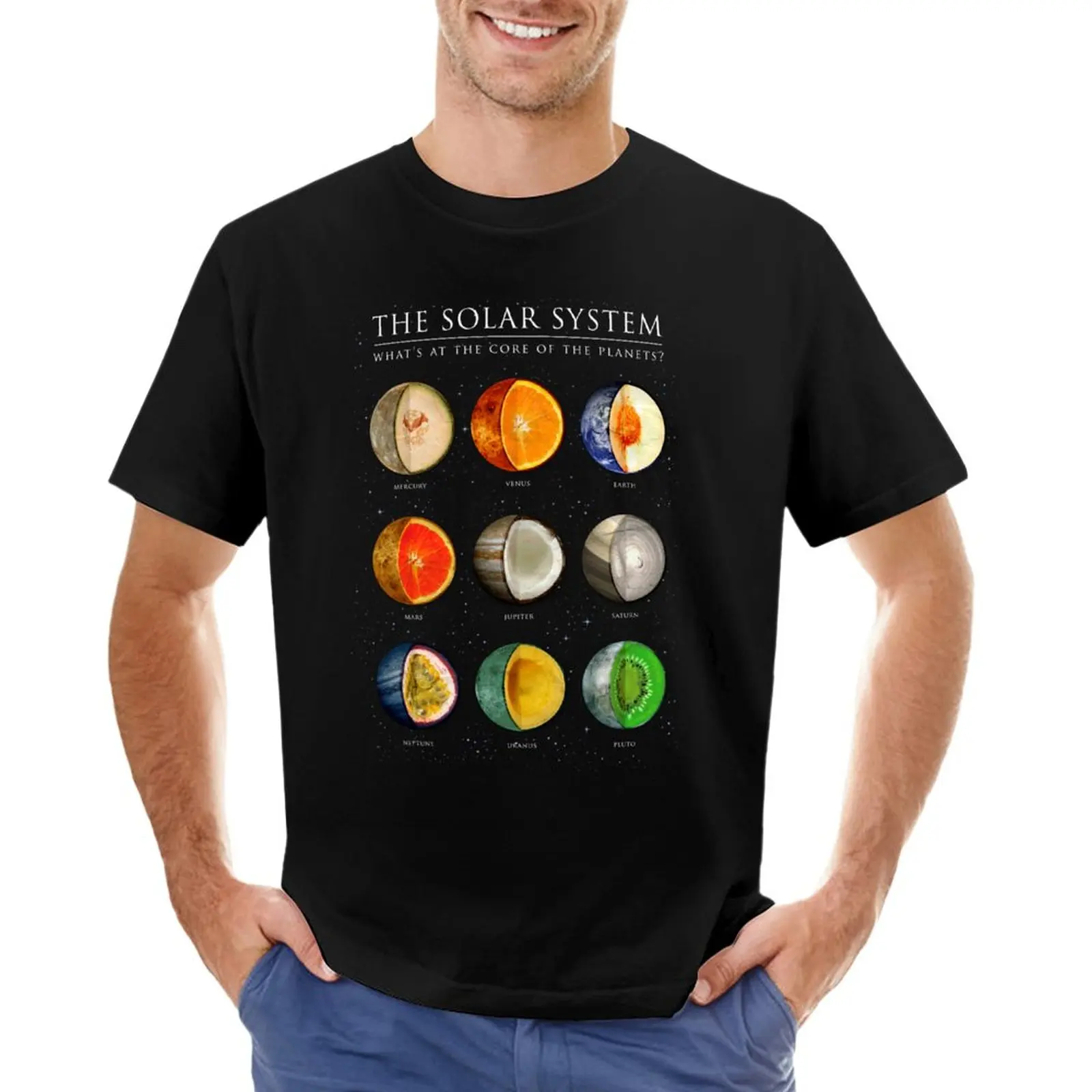 

The Solar System T-Shirt Short sleeve tee for a boy aesthetic clothes customs design your own black t-shirts for men