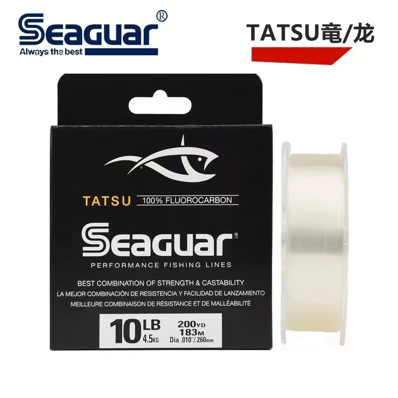 

SEAGUAR TATSU Fluorocarbon Fishing Line Linhas Pesca 183M Carbon Fiber JAPAN Monofilament Freshwater Fishing Tackle 6LB-15LB