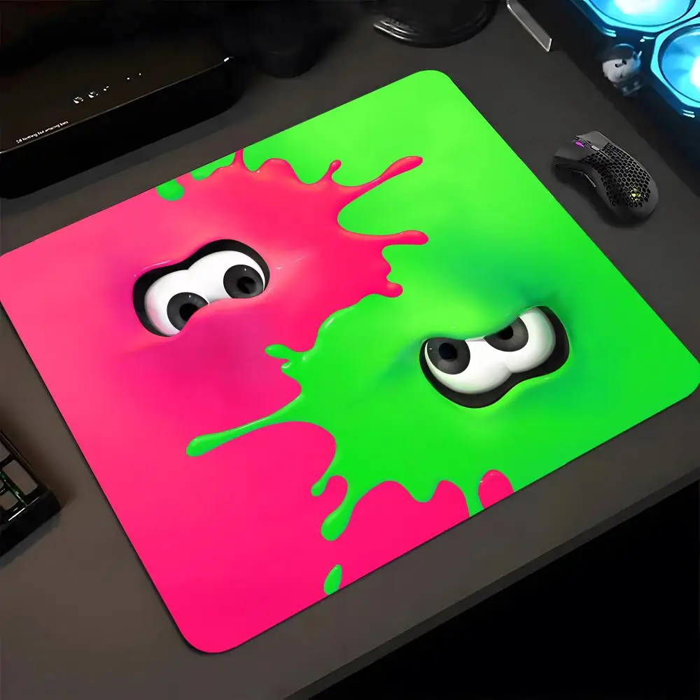 Games Splatoon Mouse Pad 18x22cm Small Rug  Keyboardpad Lock Edge Deskpad kawaii  Desktop Protection Mats