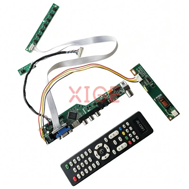 

Screen Controller Board Fit LP156WH1 B156XW01 CLAA156WA01A M156NWR1 1-CCFL 1366*768 30 Pin LVDS USB+AV+VGA+HDMI 1366x768 Kit DIY