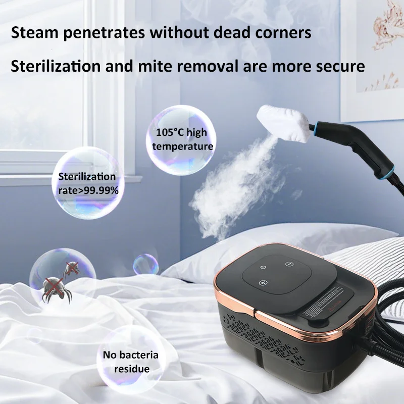 2500W Portable Steam Cleaner High Temperature Sterilization Pressure Jet Washer Machine for Home Car Kitchen Air Conditioner