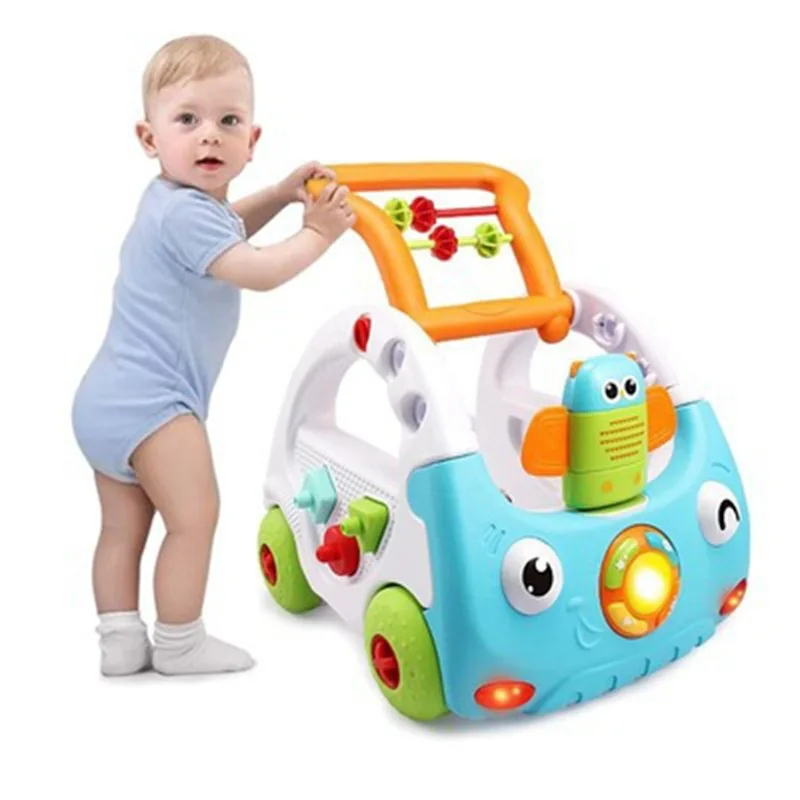

Remote Control Baby Walker Adjustable Speed Light Music Anti-Rollover Trolley