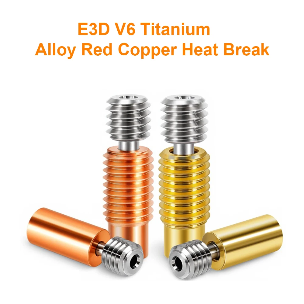 

Для 3D-принтера E3D V6 — шланг из титана/красной меди, позолоченный, устойчивый к высоким температурам и теплоизоляция | Подходит для 1,75 мм.