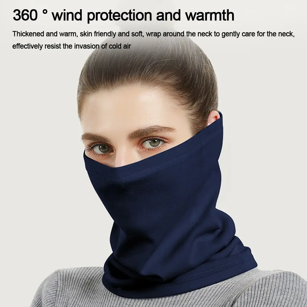 

New Warm Neck Protection High Quality Velvet Sports Bandana Thickening Plush Cycling Scarf Neck Scarf Men Women