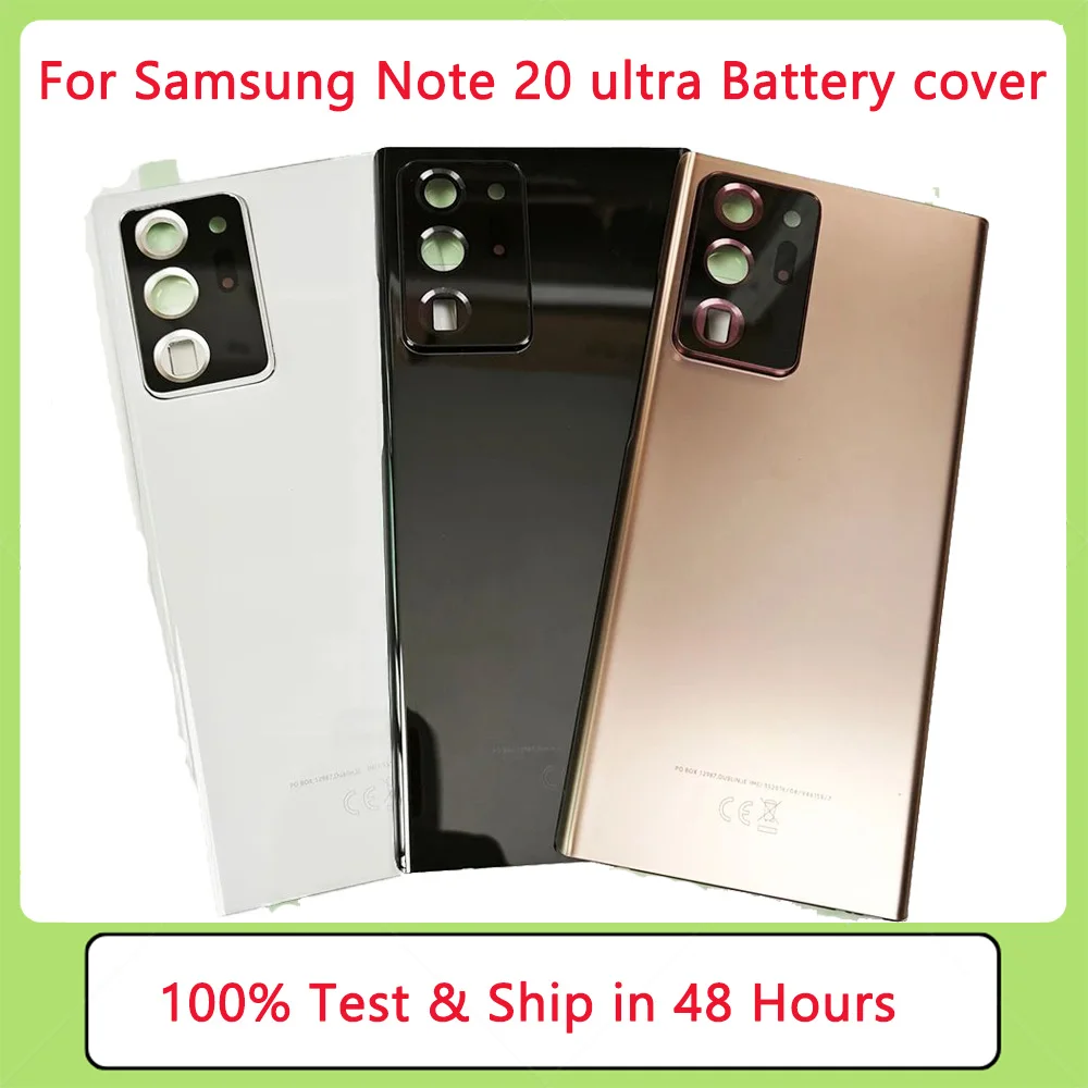 

Back Glass Cover For Samsung Galaxy Note20 Ultra , Back Door Replacement Hard Battery Case, Rear Housing Cover With Adhesive