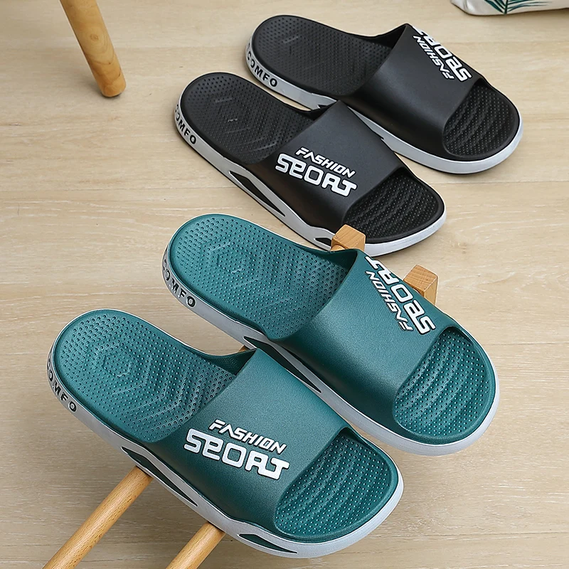 Pantofole da uomo estive da spiaggia antiscivolo stile sportivo all\'aperto suola spessa traspirante buona resilienza sandali per il tempo libero di