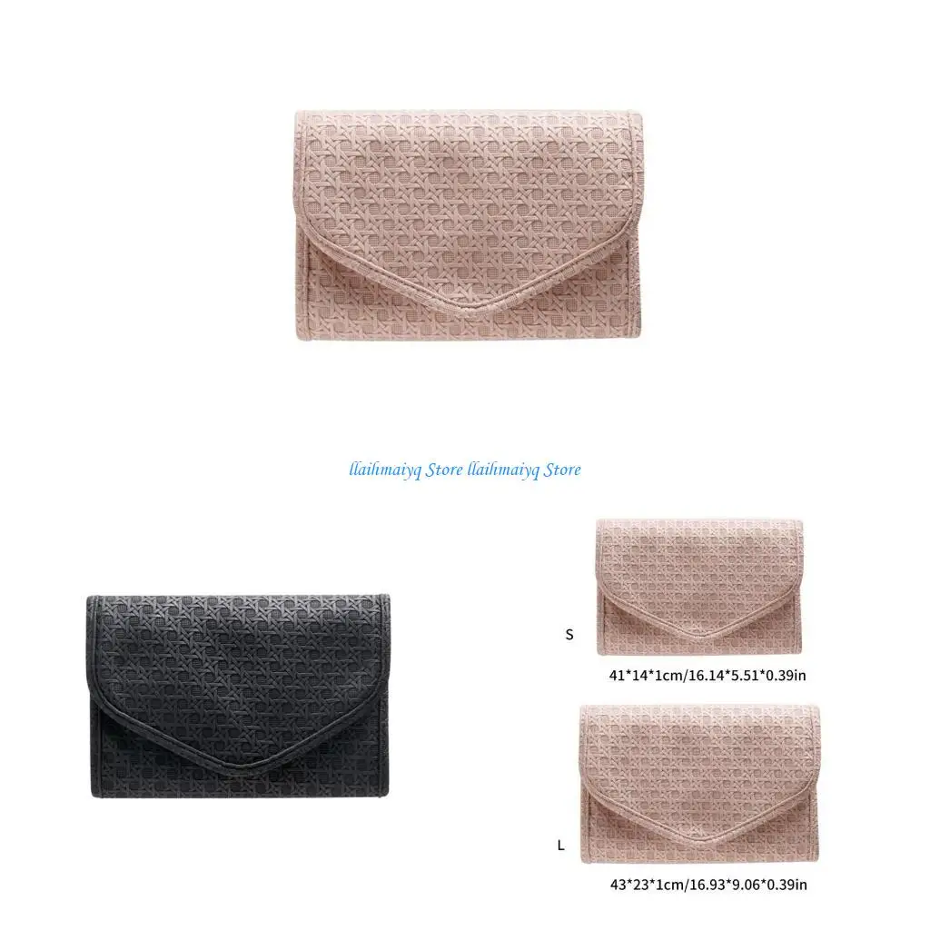 

573B Portable Jewelry Storage Case Foldable Soft Accessory Roll Decoration