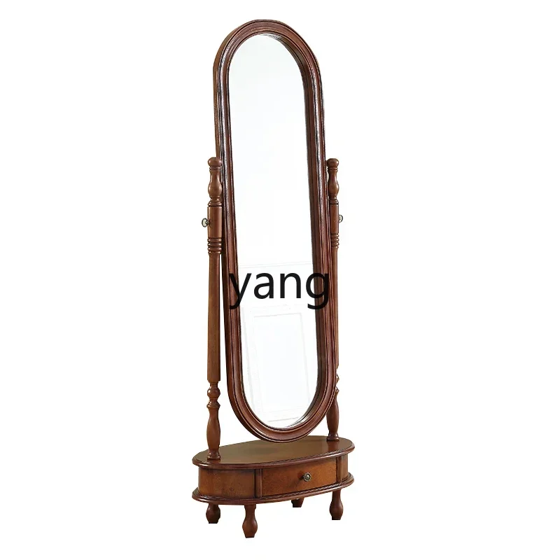 CX1 American solid wood simple full-length mirror bedroom floor living room full body Internet celebrity makeup mirror