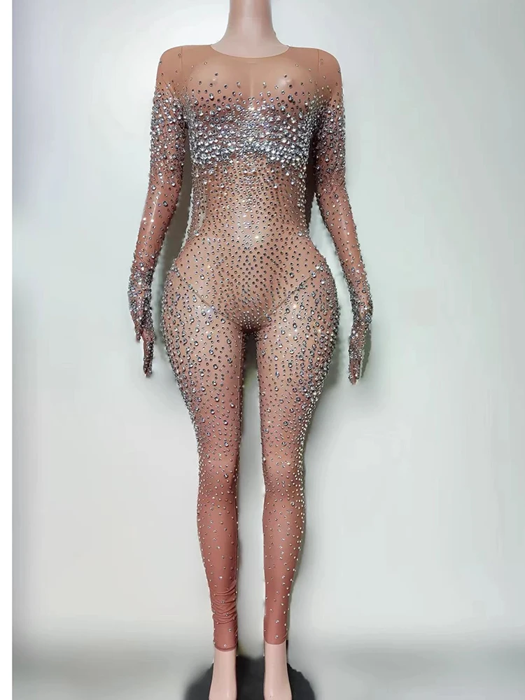 高品質ホットスタンプ弾性ジャンプスーツ2025新作ファッションカスタムレディース服