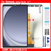 Para Samsung Galaxy Tab A9 8,7 ""SM-X110 SM-X115 X110 X115 pantalla LCD Digitalizador de pantalla táctil piezas de reparación de montaje de vidrio