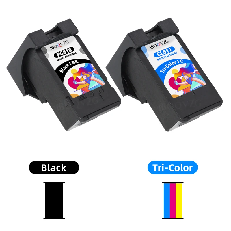 IBOQVZG Ink Cartridge PG 510 CL 511 XL Compatible For Canon PG510 CL511 PIXMA IP2700 MP230 MP240 MP250 MP260 MP270 MP272 MP280