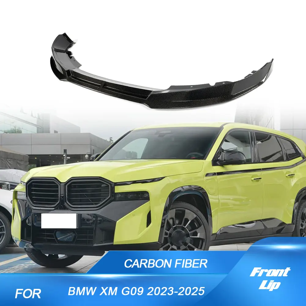 

Carbon Fiber Front Lip Splitters for BMW XM G09 2023-2026 Front Bumper Lip Spoiler Splitters Protector