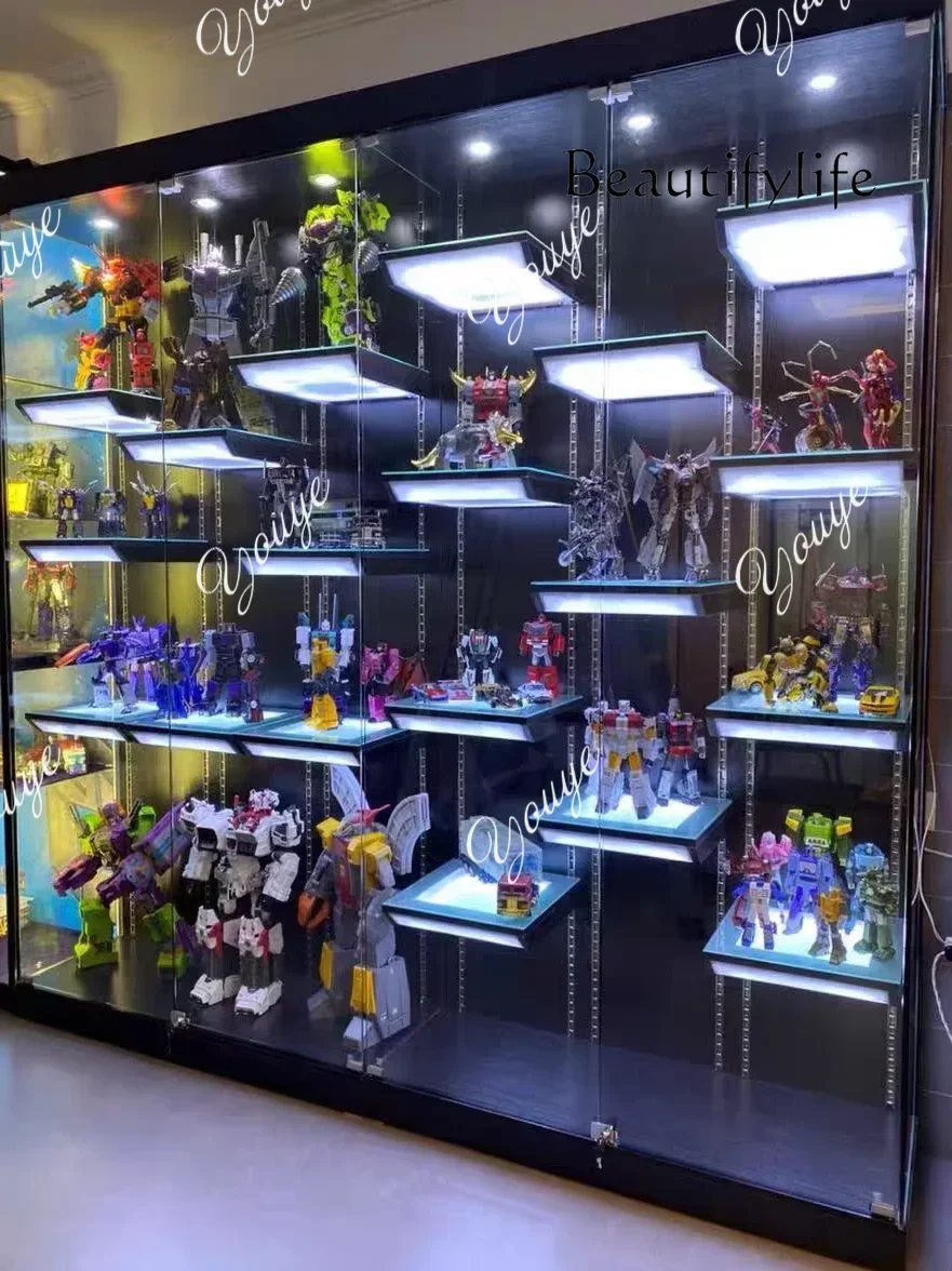 J Display CabinetHand-Made Display Cabinet Household Small Lego Model Cabinet Adjustable Trophy with Light Product