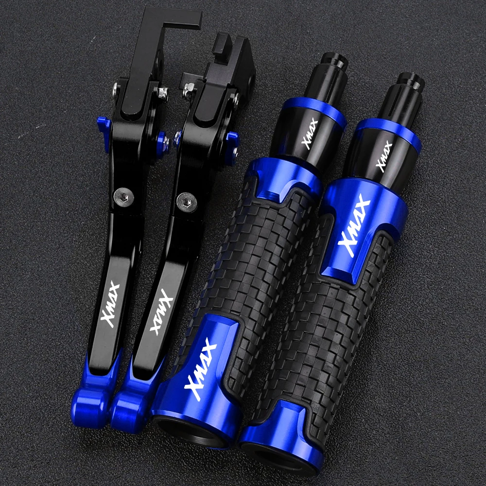 

For YAMAHA XMAX 125 200 250 400 X-MAX 125 2010-2024 2023 2022 2021 2020 Motorcycle Brake lever Clutch Levers Handlebar Grips End