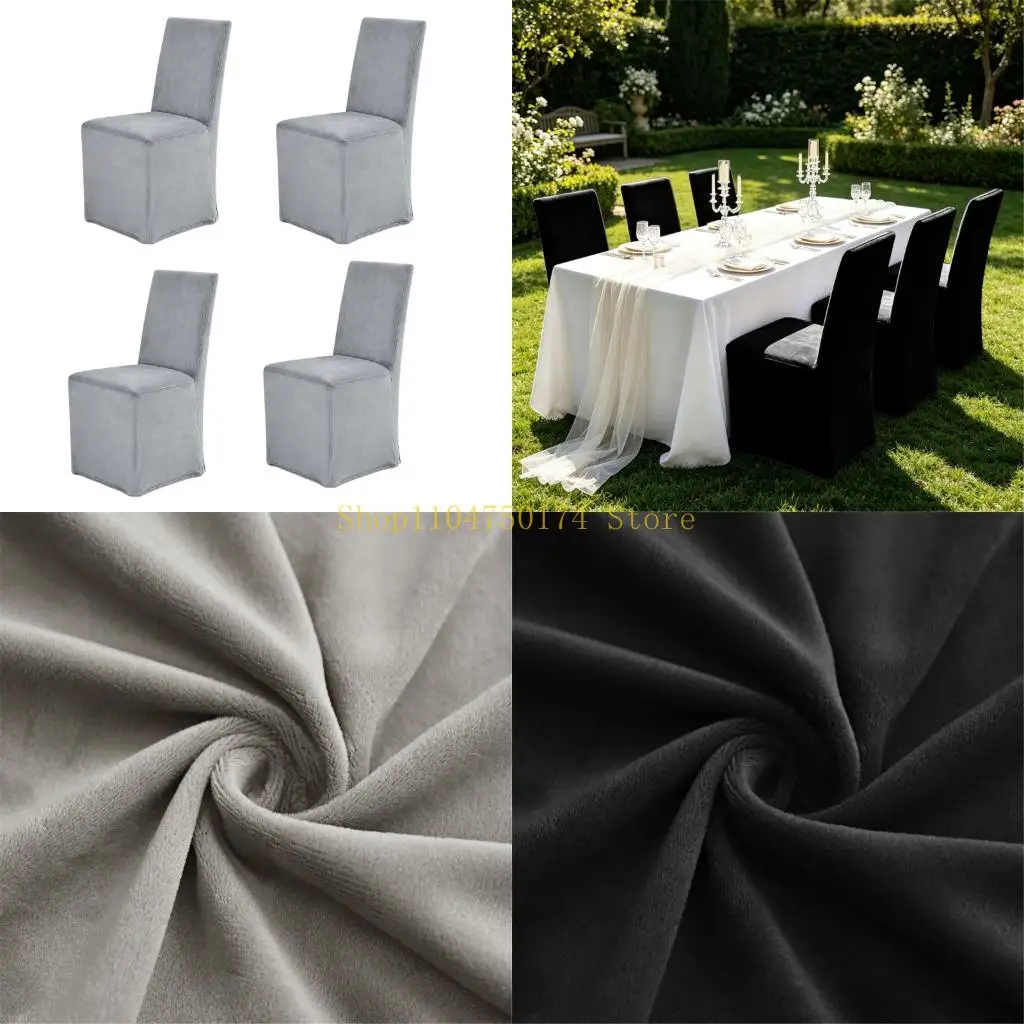 Stretch Chair Cover for Dining, Office, and Meeting Room Chairs, 4 Pack Top Sale