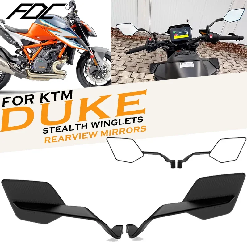 

For KTM Duke 1290 990 890 790 690 390 250 200 125 1390 Super Duke Motorcycle Side View Mirror Stealth Winglets Rearview Mirrors