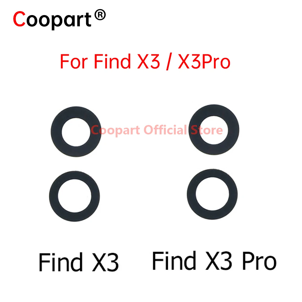 For Oppo Find X3 Pro Back Camera Glass Lens With Adhesive Sticker Camera Lens Spare Replacement Parts