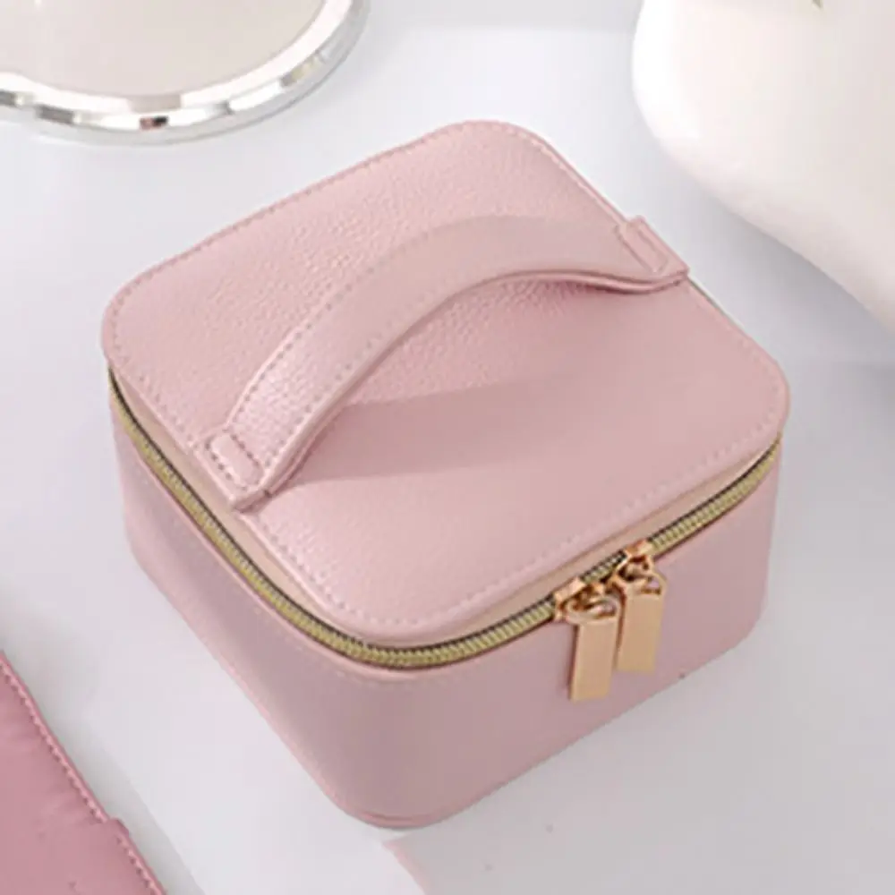 PU Leather Jewelry Packing Bag Large Capacity Portable Jewelry Display Box Necklace Organizer Jewelry Holder Handbag Outdoors