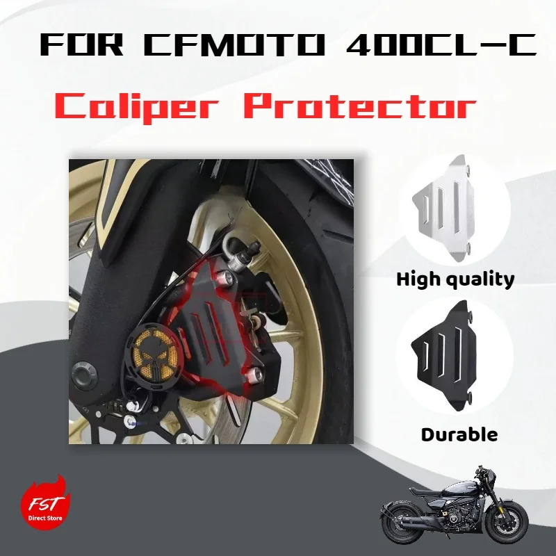

For CFMOTO 450CLC, front caliper protector, motorcycle aluminum alloy caliper cover accessory.