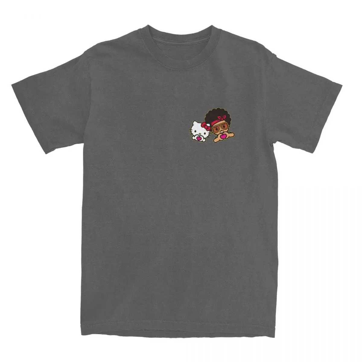 الرجال برونو المريخ مرحبا كيتي تي شيرت 100 ملابس علوية من القطن الشاطئ الكلاسيكية تي شيرتات قصيرة الاكمام طاقم الرقبة التي شيرت حجم كبير