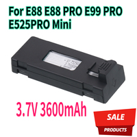 Upgrade 3.7V Drone Battery Accessory 3600mAh For E88 E88 PRO E99 PRO E525PRO Mini Uav Drone Battery 4K Drone Spare Part Battery