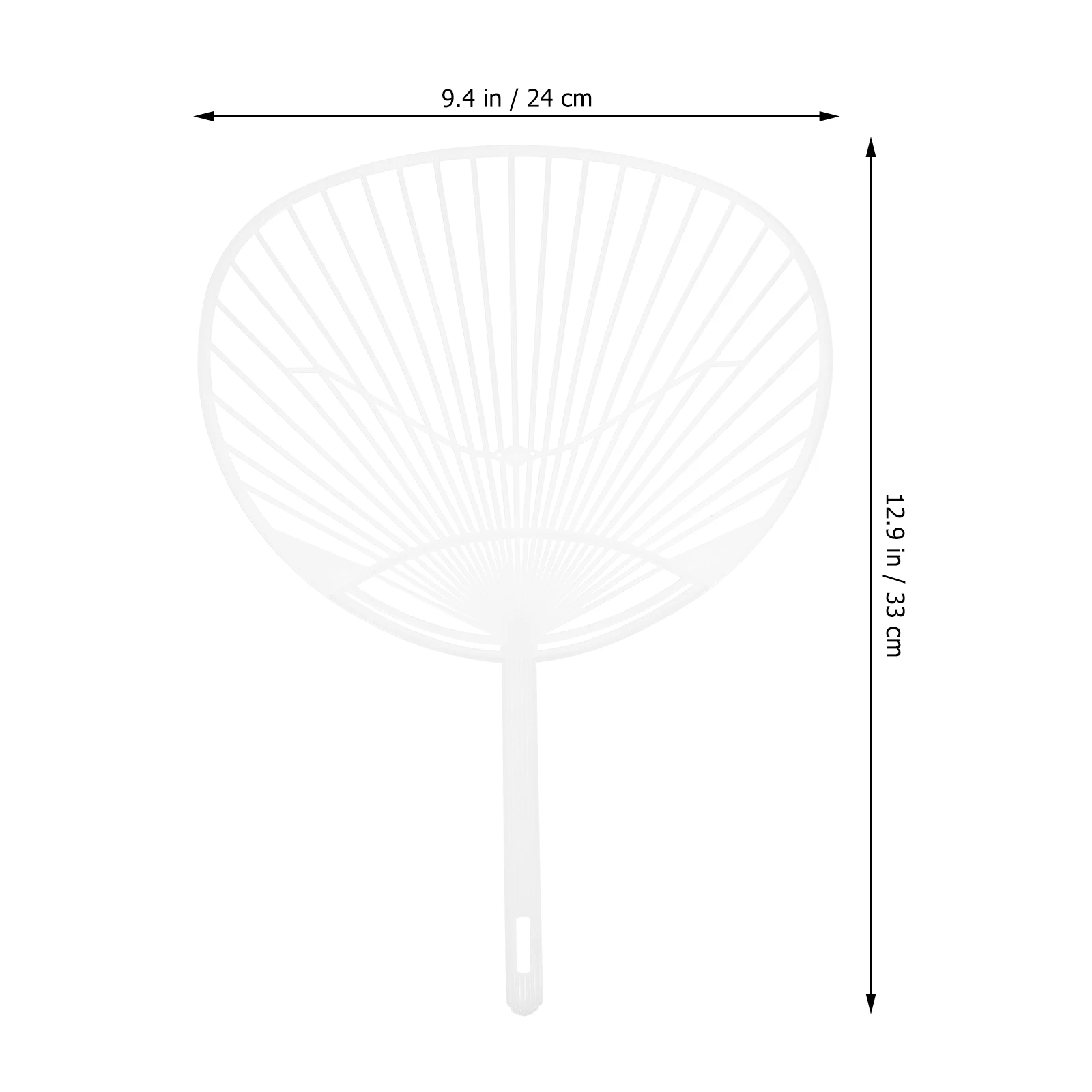 10 Pcs Plastic Fan DIY Handheld Blank White Fans Portable Crafting Japanese Fan Making Supplies