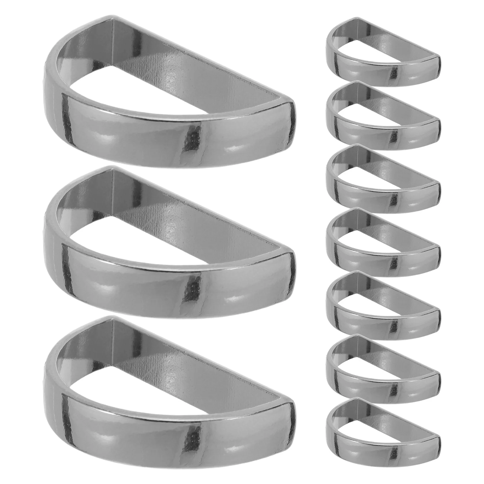 

10Pcs Napkin Rings Vintage Metal Semicircle Style Formal Dinner Napkin Holder for Thanksgiving Christmas Wedding Table Setting