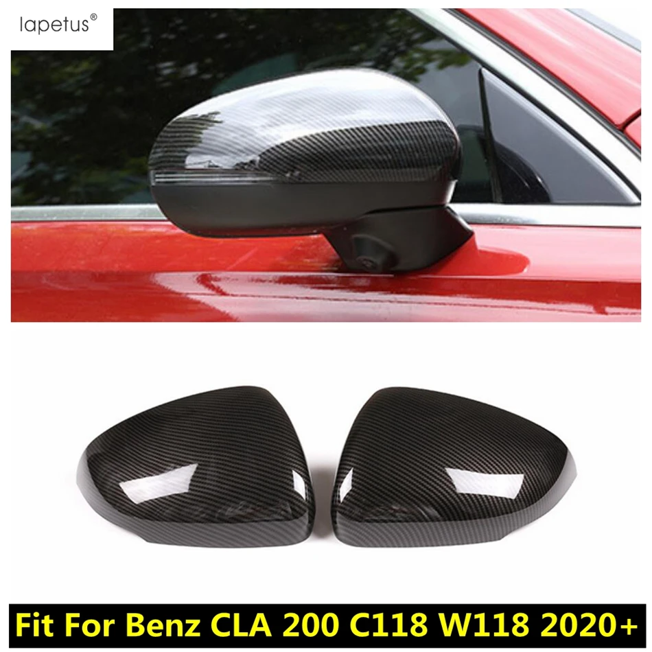 

Rearview Mirror Caps Shell Decoration Cover Trim ABS Carbon Fiber Accessories For Mercedes-Benz CLA 200 C118 W118 2020 - 2022