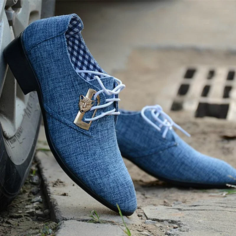 New Fashion Autumn Men Casual Shoes Men Cavans Shoes Lace-up Pointed Toe Business Male British Style Shoes loafers men