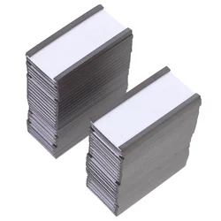 50pcs Magnetic Labelsss C Channel Label Holders Practical Price Sign Holders Card protectors