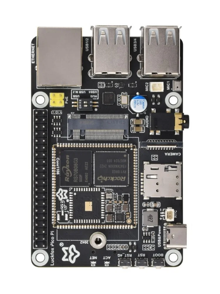 Luckfox Pico Pi Linux Micro Development Board, Based On Luckfox Core1106, 8GB eMMC, Supports Intelligent Encoding