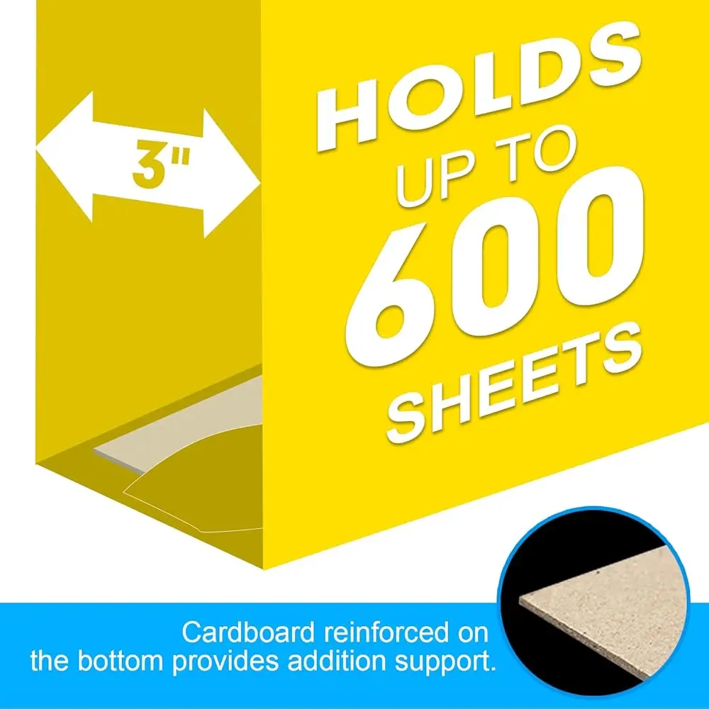 Folder File Gantung Aksi Ekstra, Folder Gantung Ukuran Huruf Bertulang 60 Pa dengan Ekspansi Tugas Berat 3 Jam, Dirancang untuk