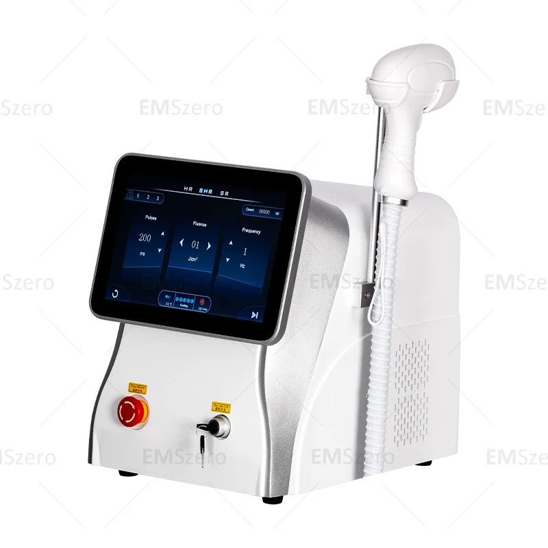 Portable 808 755 Alexandrite Device 3 Waves Permanent Professional Diode Ice Titanium Laser Body Hair Removal Machine