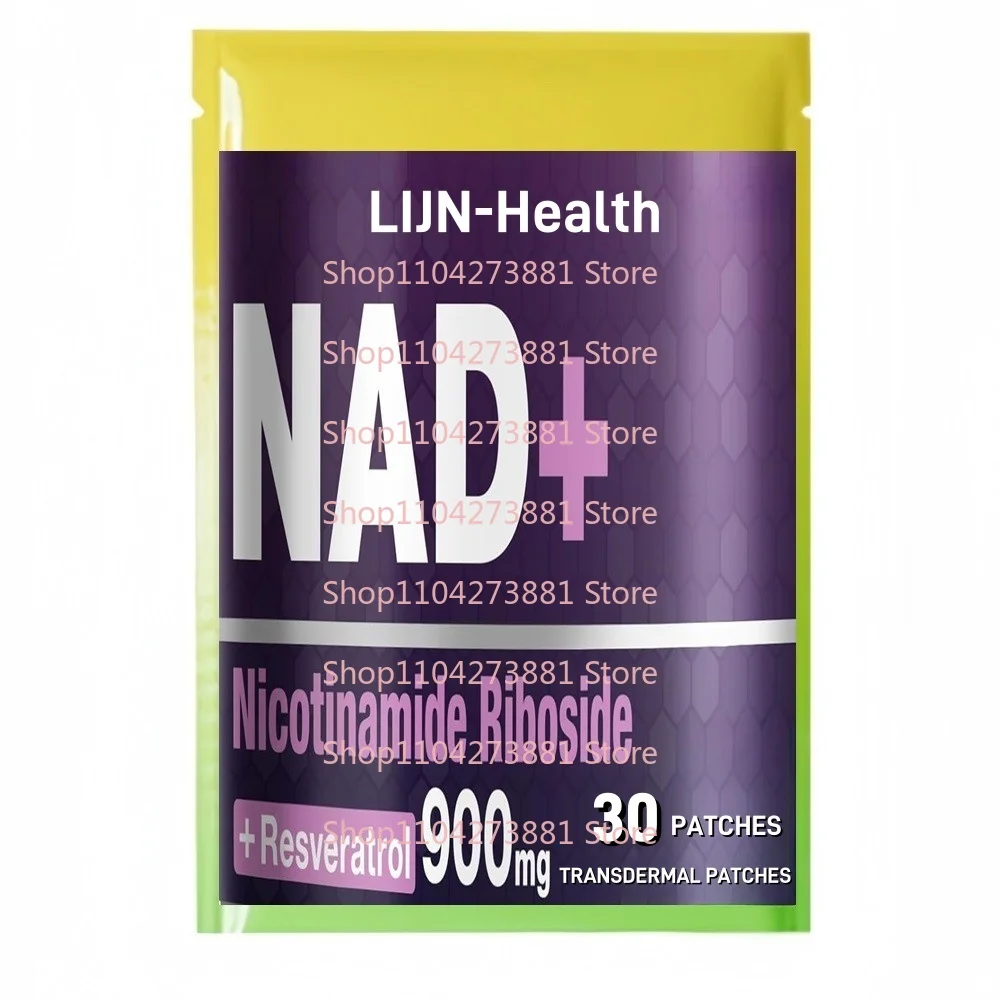 

30 Patches Nicotinamide Riboside Transdermal Patches with Resveratrol for Men and Women Energy Anti-Aging Focus