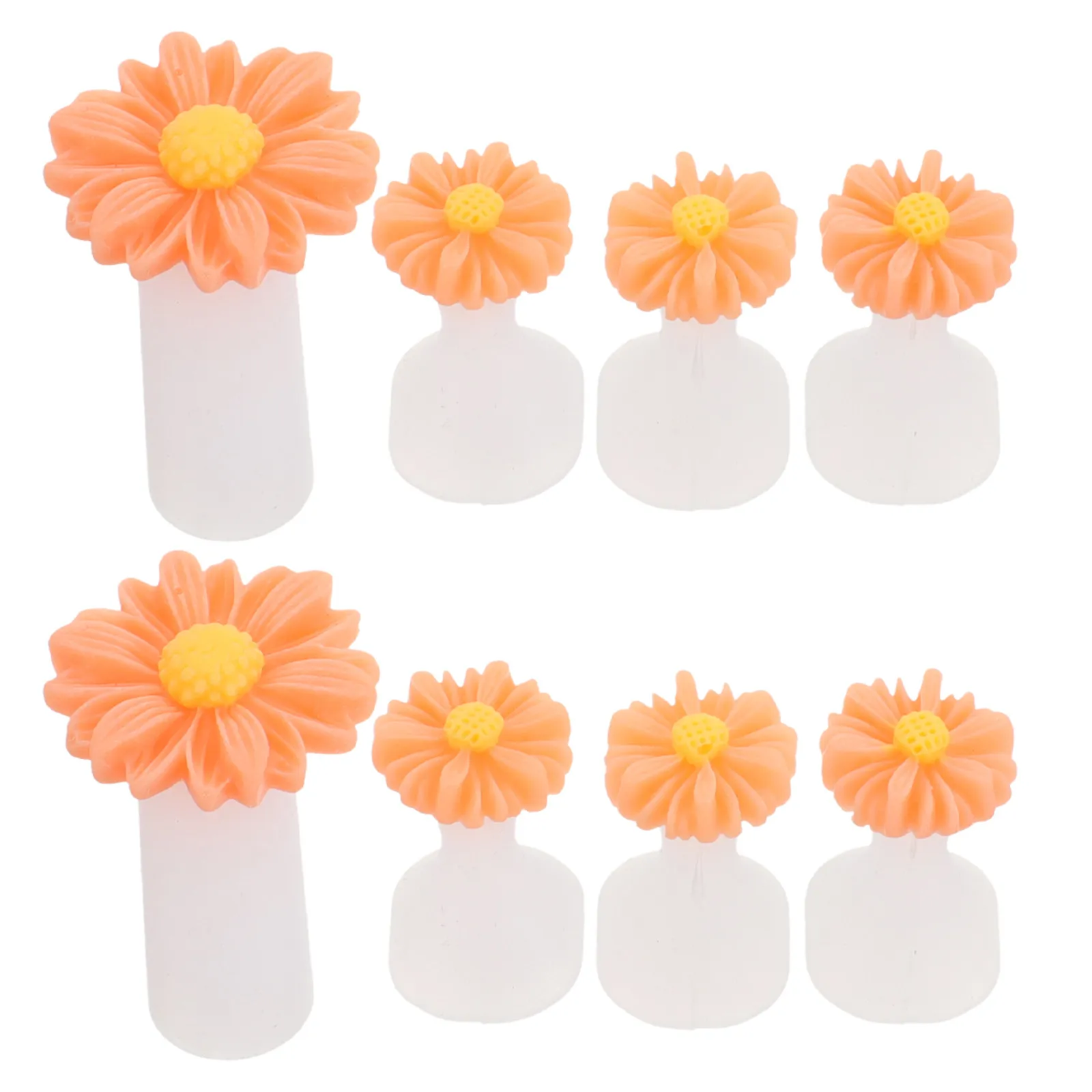 

4 Soft Silicone Daisy Flower Toe Separators Nail Art Pedicure Tools Non-Irritating Shape for Daily Wear Sandals Toe