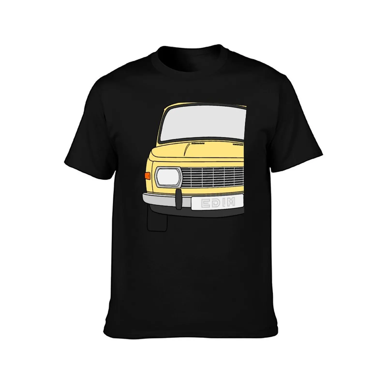 Wartburg 353 cream yellow color T-Shirt Basic Comfort Fit T-Shirt for Men view 2